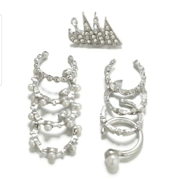 *Donna* Donna 9 pc. Earring Set - Picture 6 of 6